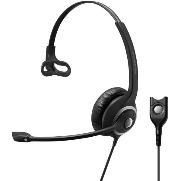 EPOS IMPACT SC 238 Слушалки Жичен Лента за глава Офис/Център за обаждания Черен, Сребърен (1000657)-0